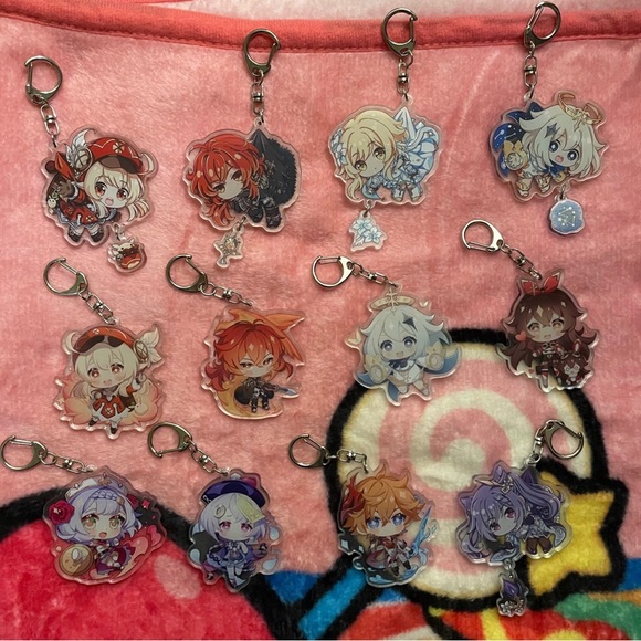[Genshin Impact Merch Bundle] Cute/Kawaii Character Keycharms - Picture 1 of 8